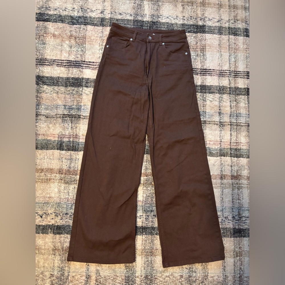 H&M Brown Flare & Wide Leg Jeans
